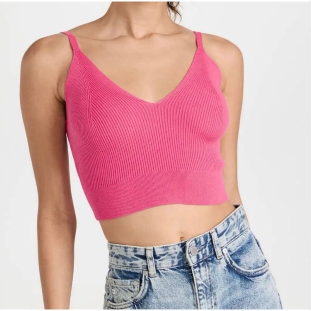 Scotch & Soda - Knitted Bra Top in Punch Pink NWT Size XL